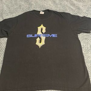 Supreme Diamonds Large Black Tee Money Sign